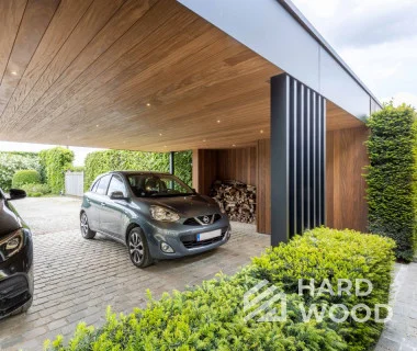 Односкатный навес для двух авто №112 - фото 1288